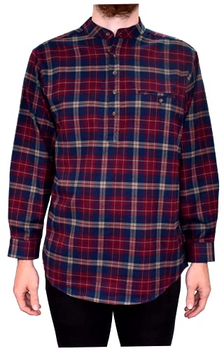 Flannel Cotton Grandfather Shirt2