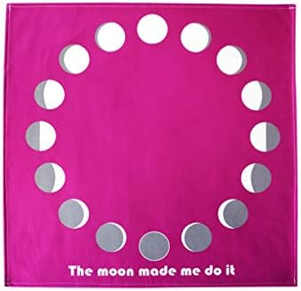 Moon Phases Altar Tarot Cloth, Large, 24 Inches x 24 Inches, Purple