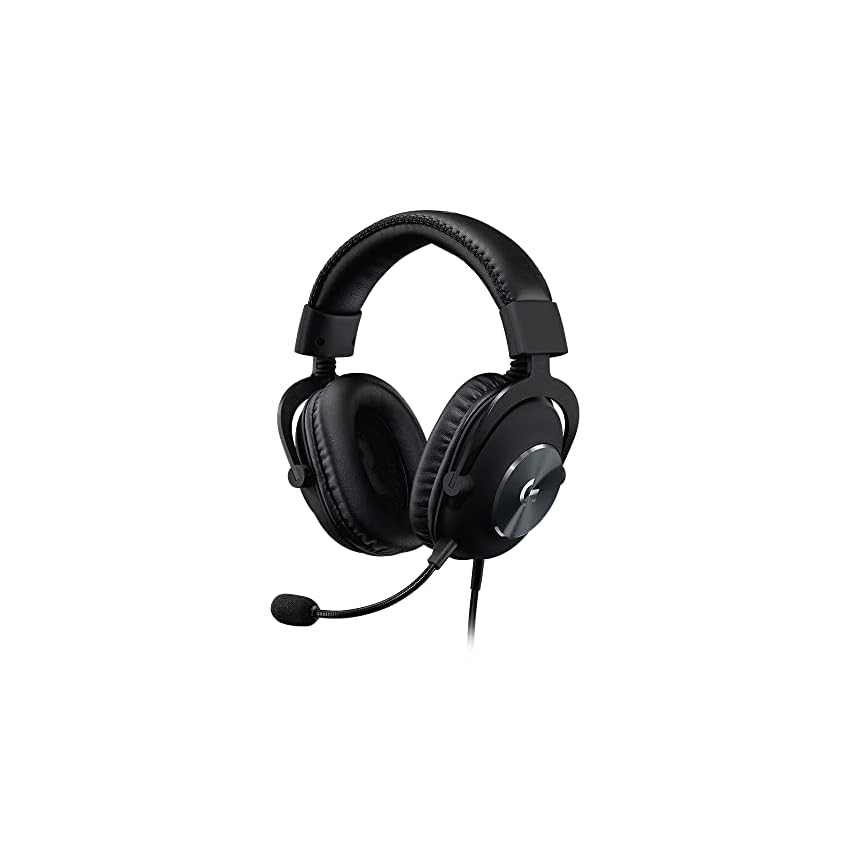 logitech g pro x casque gaming over ear avec micro blue vo!ce, dts headphone:x 7.1, transducteurs pro g 50mm, son surround 7.1 pour gaming esport, pc/ps/xbox/nintendo switch noir