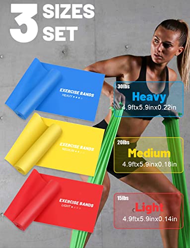 Whatafit Resistance Bands Set, Exercise Bands With Door Anchor, Handles, Carry Bag, Legs Ankle Straps For Resistance Training, Physical Therapy, Home Workouts (With Flat Bands) #TOP2