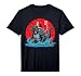 Christmas Santa Riding Japanese Monster Kaiju Santazilla Performance T-Shirt