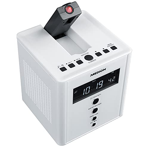MEDION MD 43562 E66395 projectieklok radio met wekfunctie PLL FM wit - Image 4