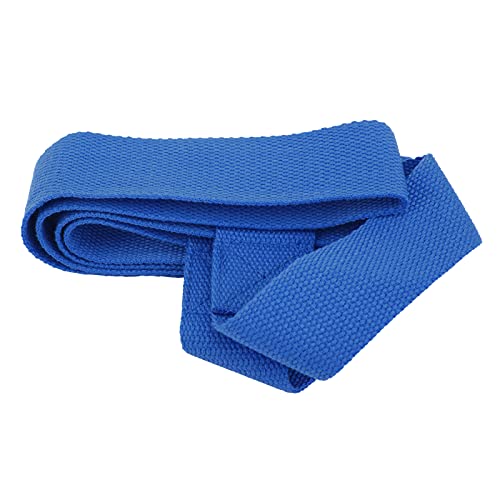Cotton Yoga Mat Straps, Portable Adjustable Soft Multifunctional Yoga Mat Stretch Belt For Carrying(Blue) #TOP7
