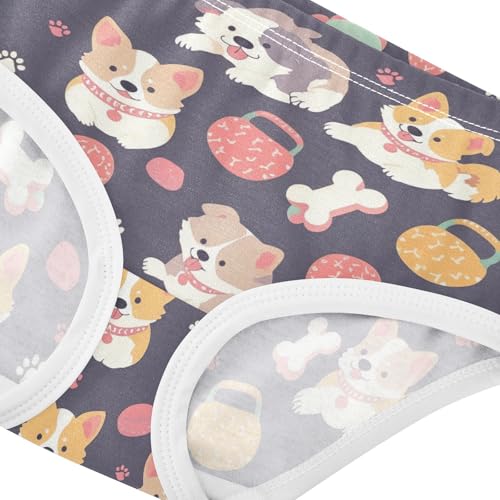 Wusikd Cute Cats Girls' Underwear Cotton Butterflies Girls Briefs Soft Toddler Underwear 2T4