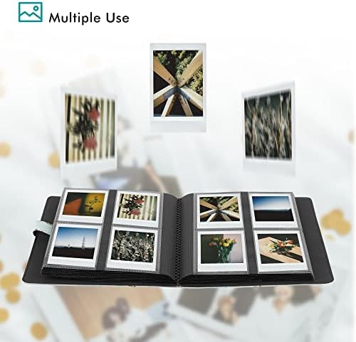 RHCOM 256 Pockets Photo Album Compatible with Instax Mini 11/Mini 9/Mini 8/Mini/90 Mini 25/Polaroid Snap PIC-300/HP Sprocket/Kodak Mini 3-Inch Film. (chrysanthemum)