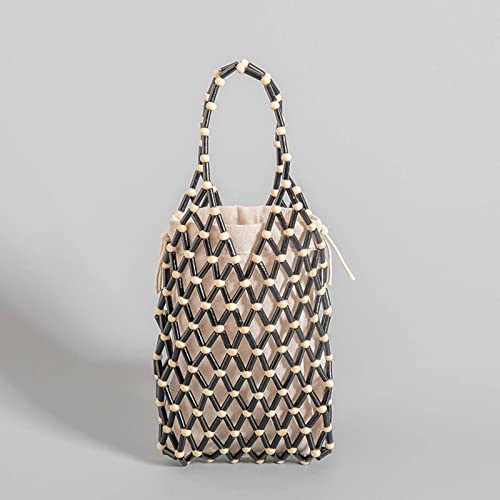 FARZI Cross-Border Handmade Bag DIY Hand-Woven Bag Finished Hollow-Out hot Internet Celebrity Beaded Bag4