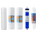 Goldline 50 RO Compatible Filter Replacement Kit - Includes Reverse Osmosis Membrane