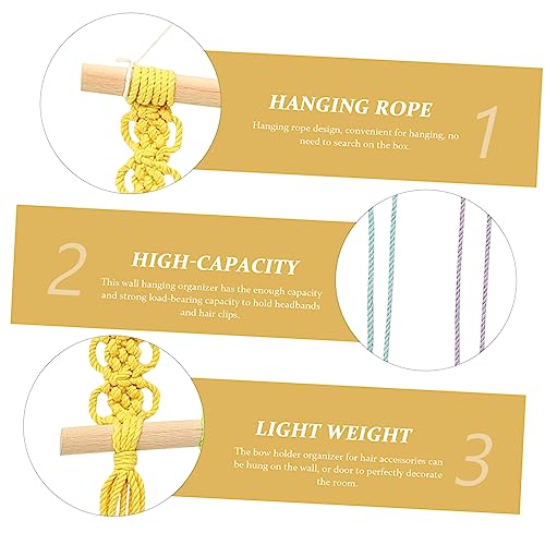 FONDOTIN Rack De Armazenamento De Grampo De Cabelo Cabides Infantis Boho Decoração Clipe Pendurado R