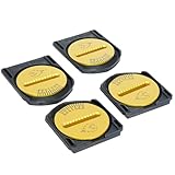 Spark R&D Spark Canted Pucks - Durable Stable Reliable Lightweight Easy-to-Install Pucks Splitboard Bindings Pucks with 3-Degree Canting, Gold