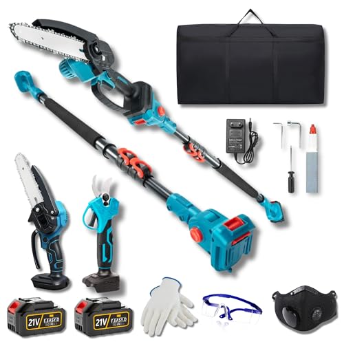 GardenEdge Kit Potatura Elettrico 3 in 1: Forbici Potatura a