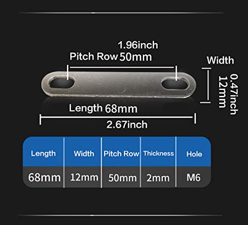 Image of Bus Bars Connector Red Copper Nickel Plate Pitch Row 50mm Lifepo4 Cell Lithium battery Busbar