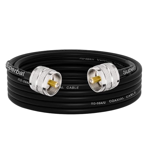 Câble coaxial RG58 5m UHF mâle pour corriger les erreurs d'antenne SWR