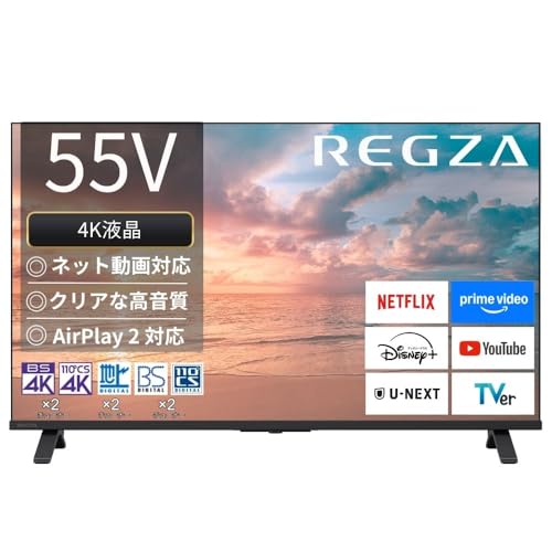 REGZA(OU) 55C` 4K t 55E350R X}[ger lbg AirPlay 2Ή NA 2025Nf