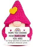 Xgiftcreat Easter Basket Stuffers for Teens - Funny Crochet Gnome Gifts for Graduation Teacher Appreciation Mothers Day Nurses Week Birthday, Inspirational for Women Her College Friends Coworker Girls