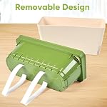 Windowsill Herb Planter Box, Set of 3, Self Watering Plant Pots, 10.5 Inch Rectangular Planter Pots, Decorative Garden Flower Pots for Indoor Plants, Herbs, Vegetables, Flowers (3 Colors)