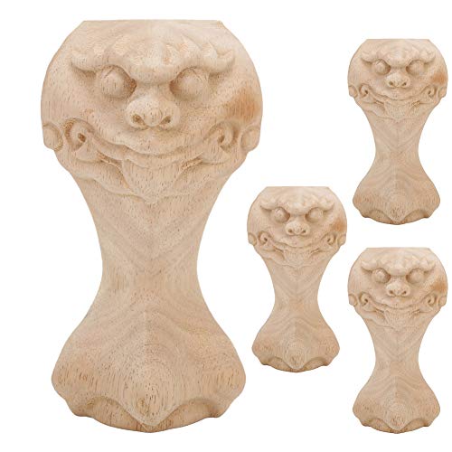 Pied de meuble en bois naturel sculpté pour réparer un canapé bas - 7