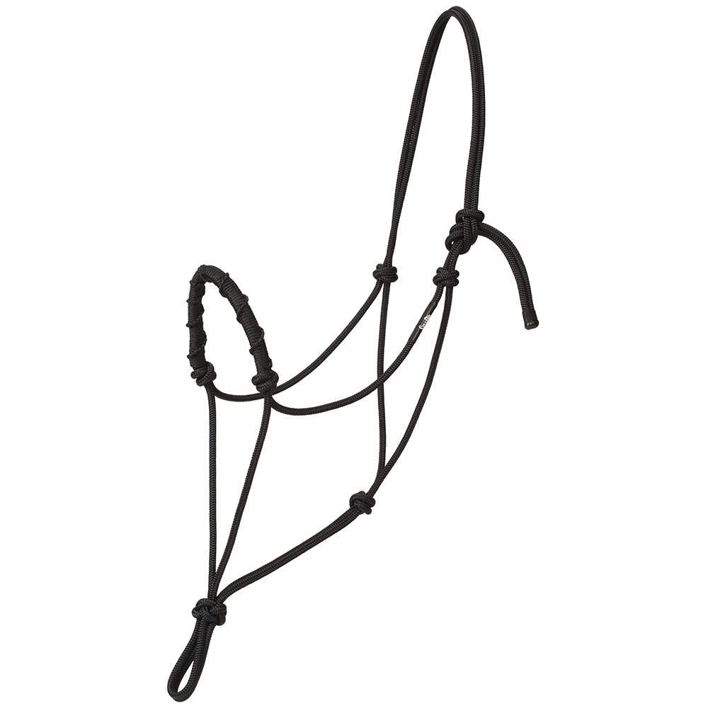 Cuerda Stacy Westfall Weaver Leather negra para solucionar tirones de caballos 5
