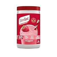 SlimFast Meal Replacement Shake Weight Loss & Balanced Diet, Vitamins and Minerals, Low Calorie, High Protein, Strawberry Flavour, 16 servings, 584 g, Packaging May Vary
