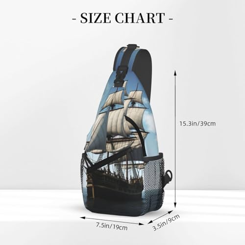Bolso cruzado tipo bandolera para hombre negro miniatura 3