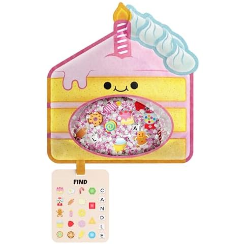 BIZYBOO - The Original Seek & Find Plush - Hidden Object Search Problem Solving Educational Matching Game for Kids 2 and Up (Frosty) Cover