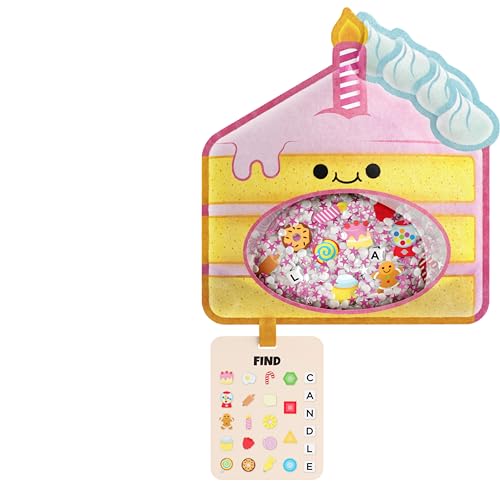 Vango BIZYBOO - The Original Seek & Find Plush - Hidden Object Search Problem Solving Educational Matching Game for Kids 2 and Up (Frosty)