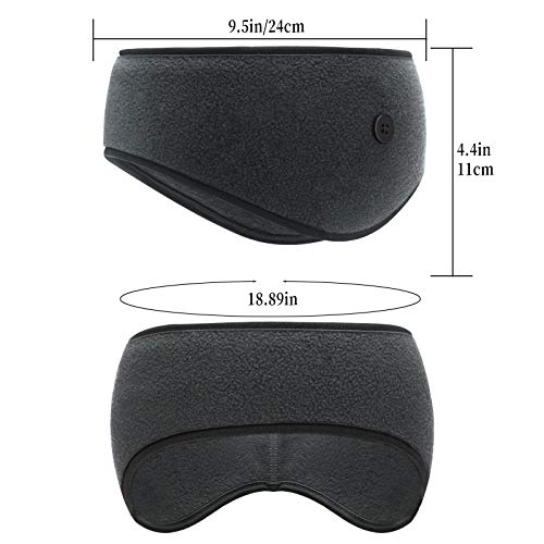 Savita 1 Pieces Ear Warmer Headband Stretchy Ear Covers Sweatband Ski Winter Headband Earmuff Workout Headbands Moisture Wicking Thermal Sport Headbands For Women Man Girls (Grey) #TOP1