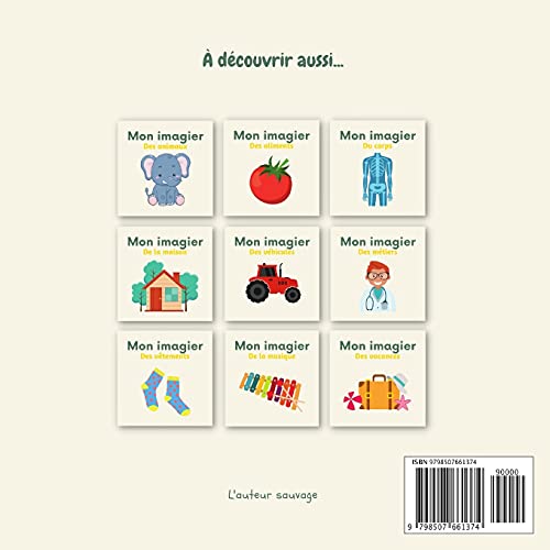 Mon imagier des aliments: 108 aliments du monde à découvrir pour les enfants (De 2 à 6 ans)