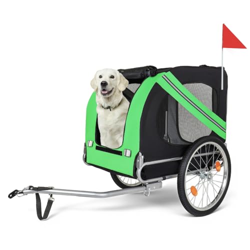 Premium Foldable Pet Bike Trailer with Suspension