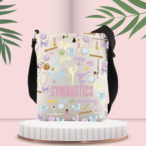 FUSTMW Gymnastics Crossbody Bag Gymnast Gifts for Gymnastics Lovers Gymnastics Merchandise Gymnastics Inspirational Gifts3