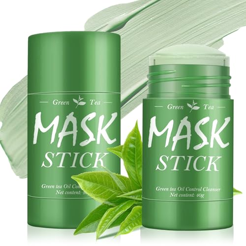 2 Pack Mascarilla de Arcilla purificadora de té verde,green tea deep cleanser mask,Máscara de Té...