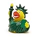 Produktbild Duckshop I Badeente New York I Quietscheente Freiheitsstatue I L: 7,5 cm - inkl. Gummienten-Schlüsselanhänger im Set I Geschenk für Reise nach Amerika I Geschenk für Reise nach New York