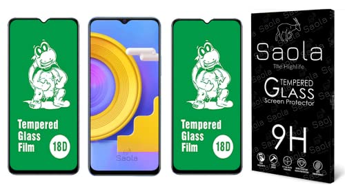 Image of Saola 18D Tempered Glass With Inbuilt AirBag Borders For Vivo Y31 (Pack Of 2) with Free Installation Kit. Full screen Coverage - 6.58 inch