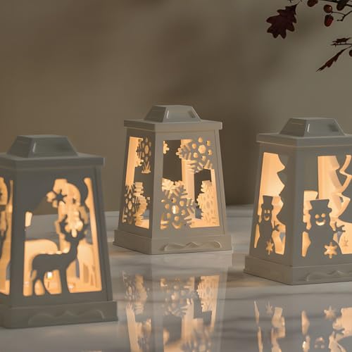 3D Christmas Lantern Resin Mold Set-5pcs,Casting molds Silicone Christmas elk,Candle Holder Resin Mould for DIY Crafts, Soap, Wax, Plaster – Perfect for Handmade Gifts (A) - Image 4