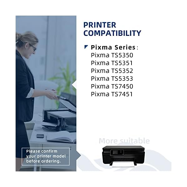 InkSpirit 560 561 Patronen, PG-560 Schwarz und CL-561 Farb Kompatibel für Canon Druckerpatronen 560 561, Kompatibel für… – Bild 3
