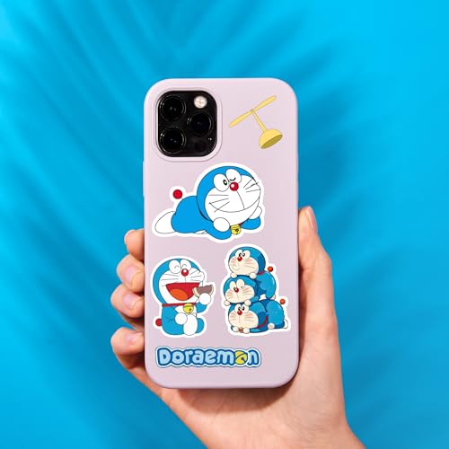 Image of 30 Cute Doraemon Laptop Stickers for Cartoon Lovers and Kids. (Doremon)