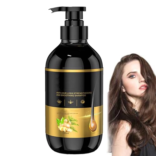 Deliston Shampoo Gegen Haarausfall, Shampoos gegen Haarausfall mit japanischem Ginseng und Bai Hei Ke, Deliston Anti Haarausfall Shampoo Ingwer, Pflanzenextrakt ShampooGegen Haarausfalls (1PC)