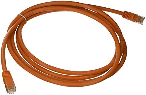 Monoprice Cat6 Ethernet Patch Cable - 7 Feet - Orange | Network Internet Cord - RJ45, Stranded, 550Mhz, UTP, Pure Bare Copper Wire, Crossover, 24AWG