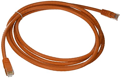 Monoprice Cat6 Ethernet Patch Cable - 7 Feet - Orange | Network Internet Cord - Rj45, Stranded, 550Mhz, Utp, Pure Bare Copper Wire, Crossover, 24Awg #TOP14