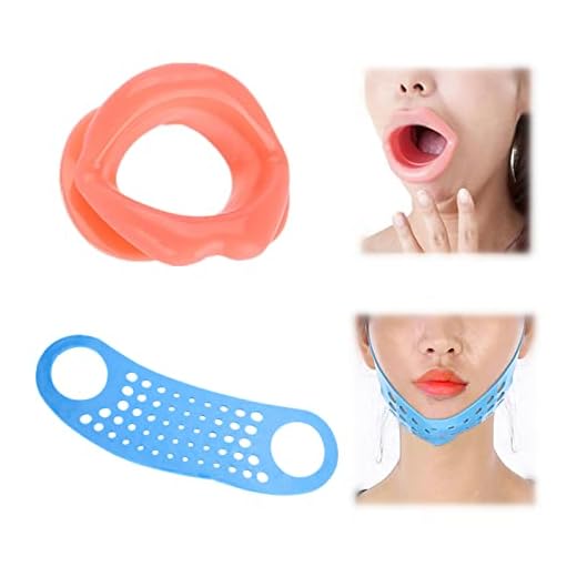 Reusable V Line Face Lift Mask with Lip Exerciser, Facial Double Chin Lifting Belt, V Shaped Face Lifting Belt, Slimming Bandages for Anti Aging Anti Wrinkle Firming Skin Exercise Facial Muscles