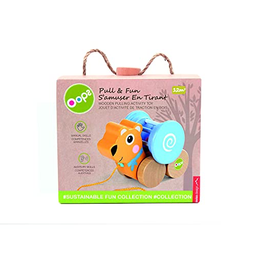 Image of Pull Toy | OOPS | Pull & Fun Toddler Toy, Bear