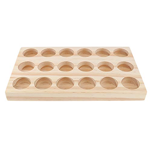 Ätherisches Öl Display Ständer 18 Löcher Holz Box Veranstalter Aromatherapie Öle Hölzern Tragen Gestell Halter… – Bild 2
