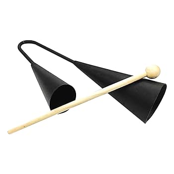 Amazon | アゴゴベル サンバ打楽器 ベル演奏 17cm マレット付き