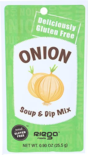 Riega Gluten Free Onion Soup and Dip Mix, 0.90 Ounce (Pack of 8)