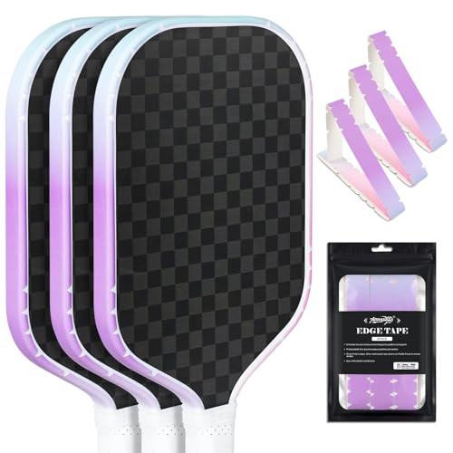 Amoswiz Pickleball Edge Guard Tape, Pickleball Protection Tapes 3 Pcs, Purple to Blue to Pink...