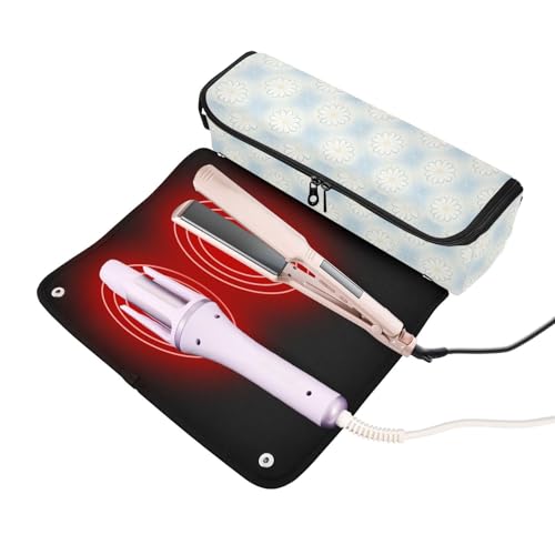 Bolsa de viaje para herramientas de cabello con tapete resistente al calor miniatura 2