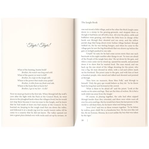 Image of The Jungle Book - Children Classic - Unabridged (160 Pages) - Fiction Novel for Readers of All Ages By Rudyard Kipling (Classic Novels)