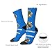 XZDZDX Oklahoma State Flag Polyester Mid-Calf Socks 2 Black-2 for Unisex - Skin-Friendly Elastic Fashion Crew Socks