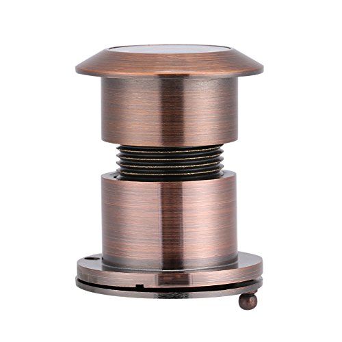 Mirilla para puerta Heavy Duty, cobre puro con vidrio óptico para seguridad en el hogar, conserva secreto para puertas de hierro y de dormitorio (Oro Rosa) miniatura 1