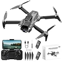 Drohne mit Kamera 4K, Mini Ferngesteuertes Flugzeug, Bürstenloser Motor 360°Flip Headless Modus WiFi 5G Bildübertragung Faltbar One Touch Start/Stop, 2 x 20 Mins Batterien, Kinderspielzeug, Schwarz