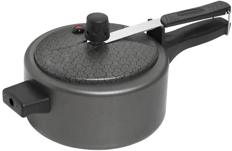 Panela de Pressão Pequena Antiaderente de 2 Litros Pressionella Mini, Grafite, Ramos